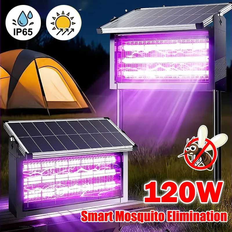 

Professional High Power Solar Bug Zapper Outdoor Mosquito Killer Lamp Waterproof Fly Trap for Farm Backyard Orchard Patio Garden