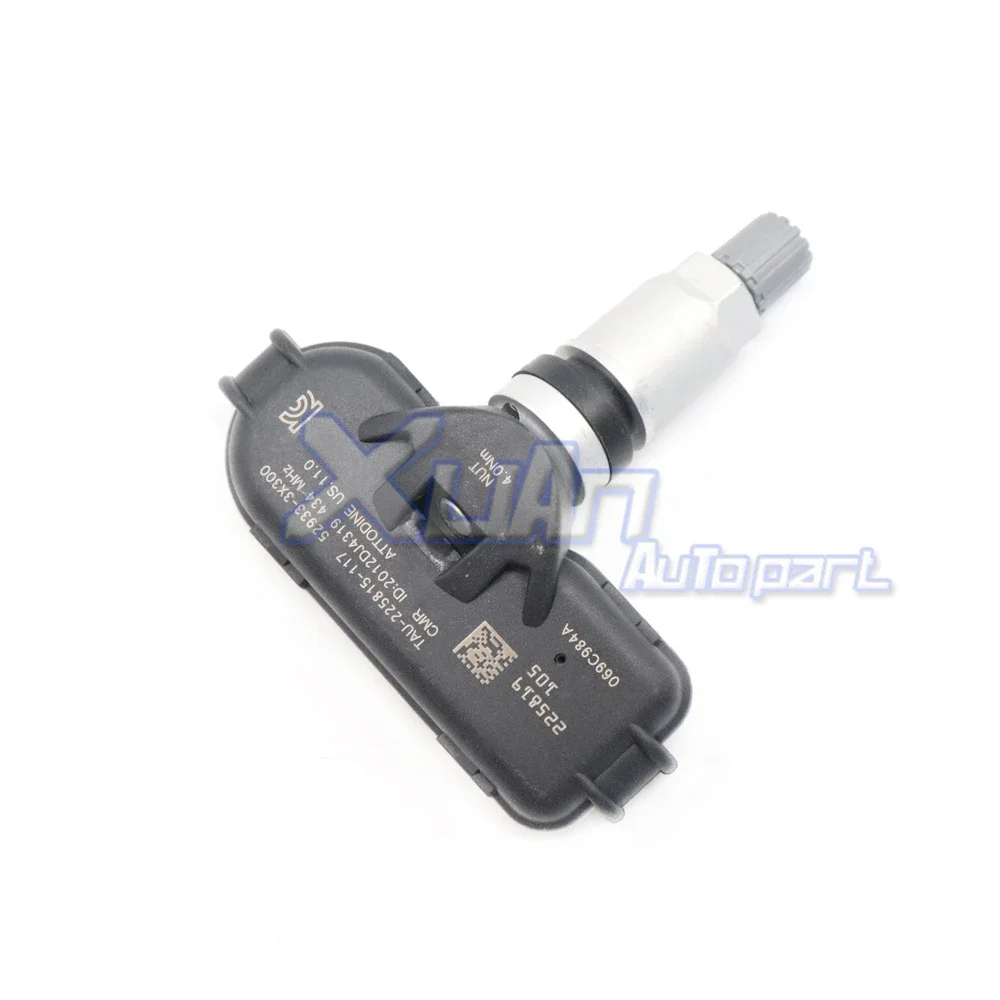 52933-3X300 TPMS Tire Pressure Sensor Wheel Monitor For Hyundai I30 I35 Elantra Kia K3 RIO 434MHZ 529333X300 52933-4V000