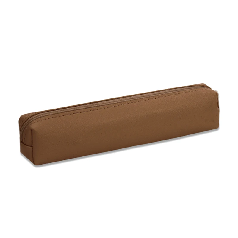 

CCA4-1Pc 2025 Students Mini Faux Leather Pencil Case Bag Premium Size School Stationery Supplies