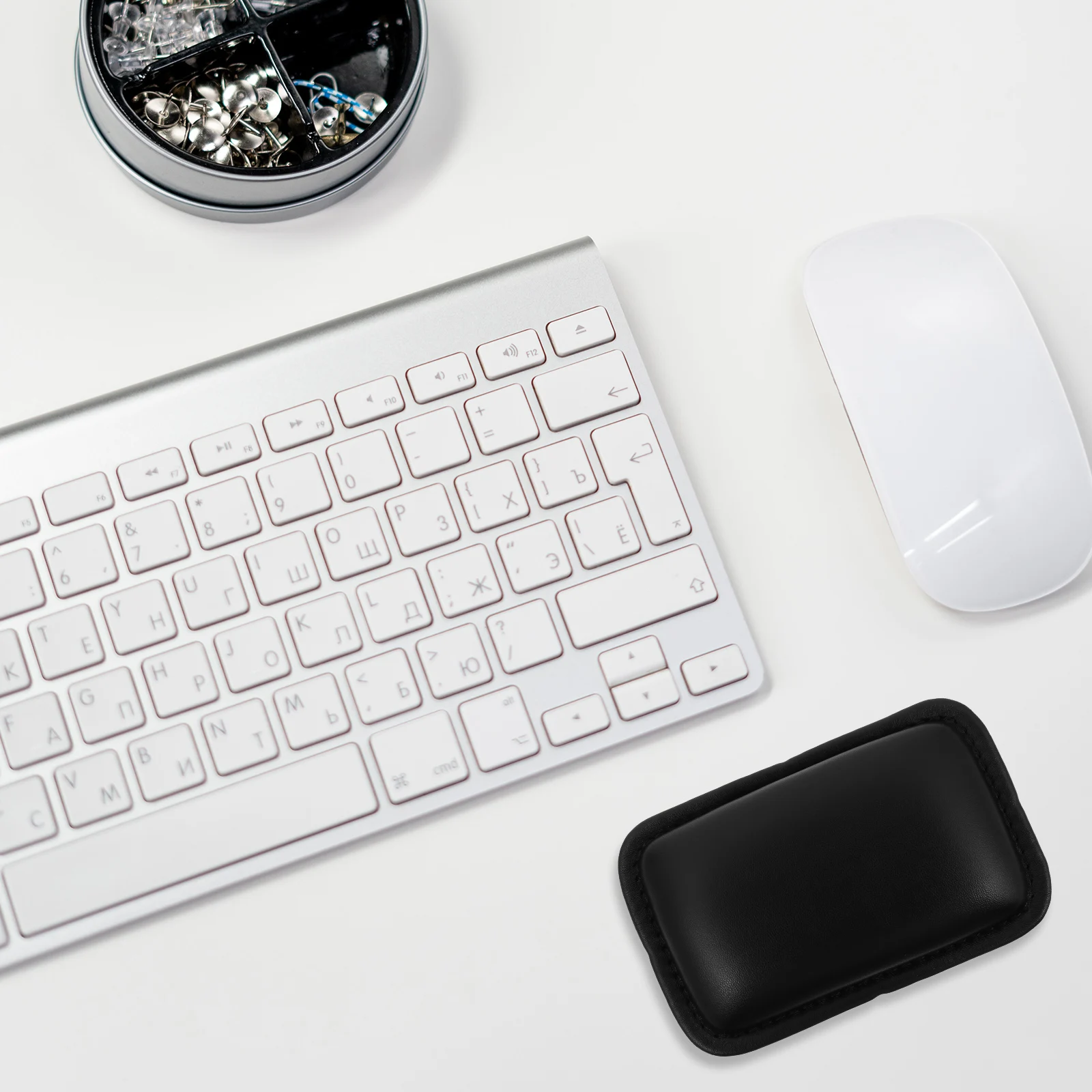 

Wrist Rest Support Mouse Pad Black Cushion for Keyboard Ergonomic Hand Wrist Posture Relief Mat Gaming Writing