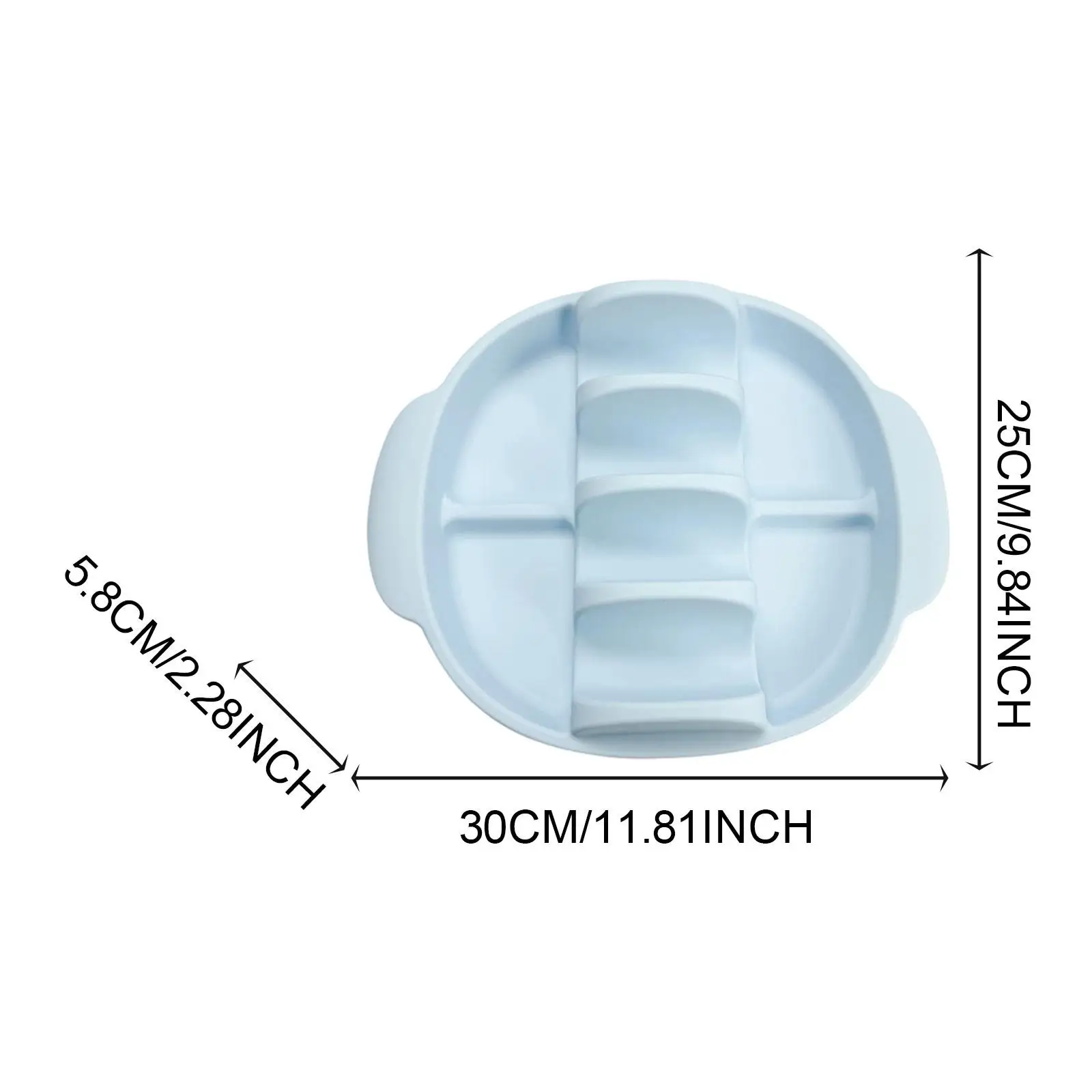 Taco Holder Serving Tray, Non Slip Kitchen Gadgets Plate Taco Plate with Slots for Camping Party Buffets Home Takeout Picnic