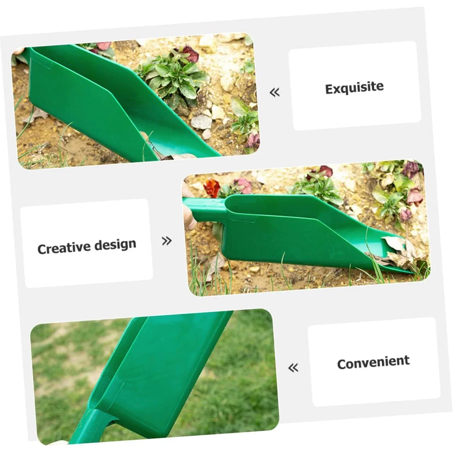 Imagem -05 - Colher de Limpeza de Calhas Limpeza de Folhas pá Manual para Vala Clarabóias Esgoto de Jardim Calha de Chuva Colher de Plástico Suprimentos de Jardim