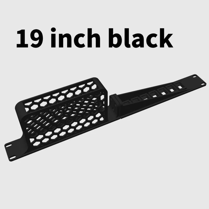 WYORESY  for UniFi (USW-Lite-8-POE) Network Gear 10/19 Inch Server Rack Mount Support Bracket Cabinet Equipment Holder Base