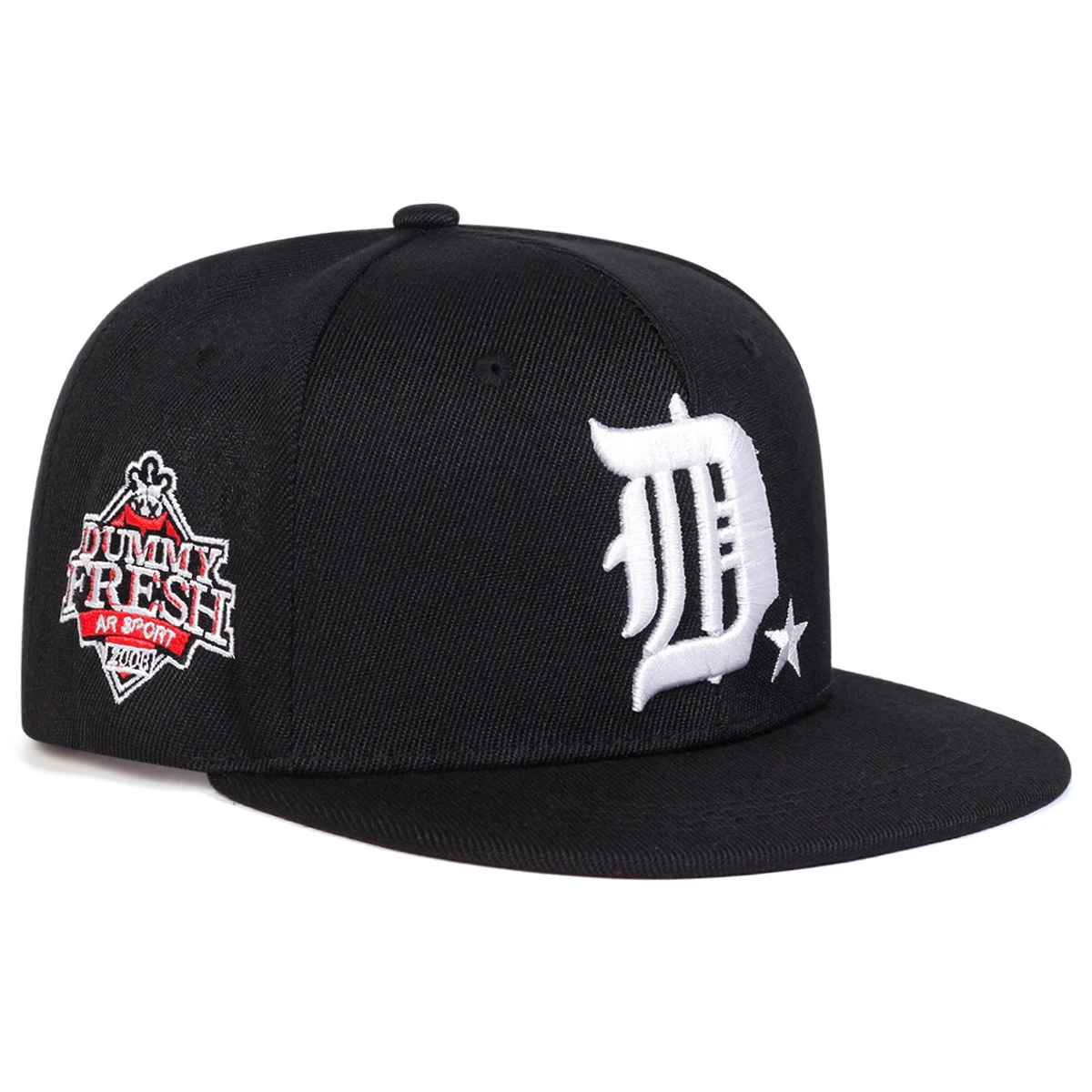 Unisex D Letter Side DUMMY FRESH Embroidery Hip-hop Hats Spring Autumn Outdoor Adjustable Casual Baseball Caps Sunscreen Hat Cap