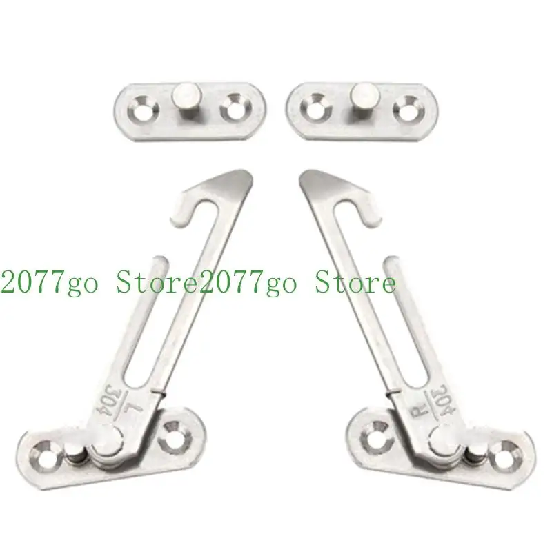 

Y1UD Window Restrictor Brackets Childproof Window Limiters Easy to Install Window Locks 304 Stainless Steel Safety Locks