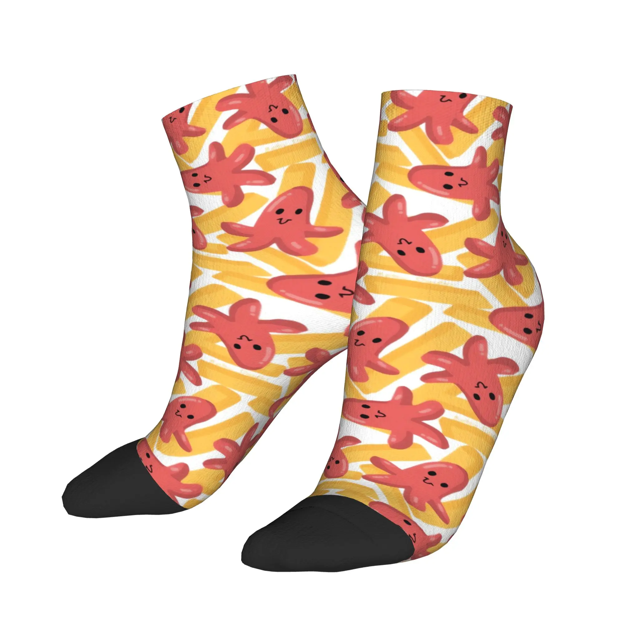 

Women Men Socks Toast And Red Jam Seamless Fashion Comfort Soft Ankle Sock Summer Graphic Cycling Anti Sweat Socks