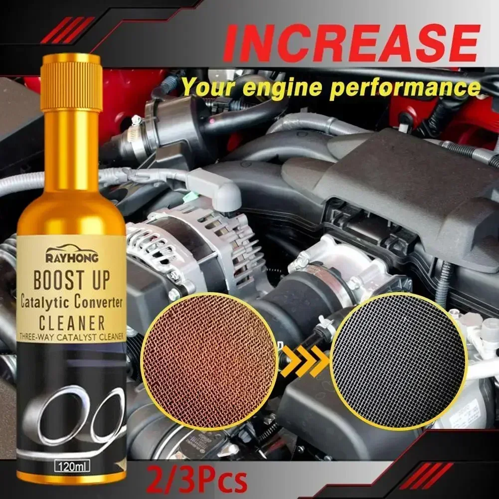 1/2/3pcs 120ml Promotion Car Catalytic Converter Cleaners To Automobile Engine CSV Clean Accelerators Catalysts Easy Cleaner