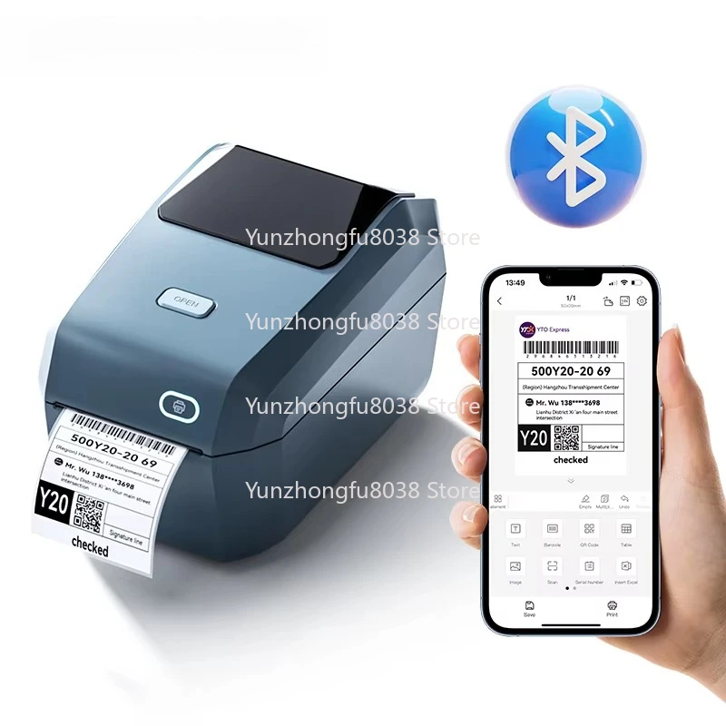 K3 Smart Versatile Business Hot Label and Barcode Printer for Office Transportation Inventory