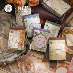 100pcs/lot Memo Pads Material Paper Narrative Notes Junk Journal Paper diary Scrapbooking Cards Background Decoration Paper