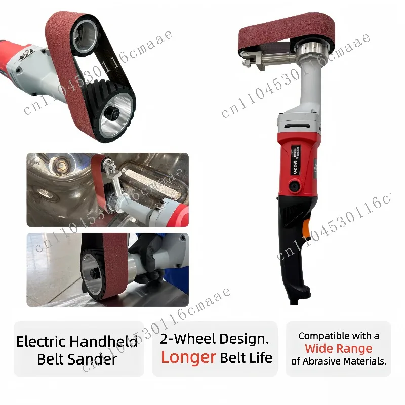 Industrial Belt Sander 950W Electric Handheld Grinder 220V 50x533mm Portable Steel Tube Polishing Grinding Machine