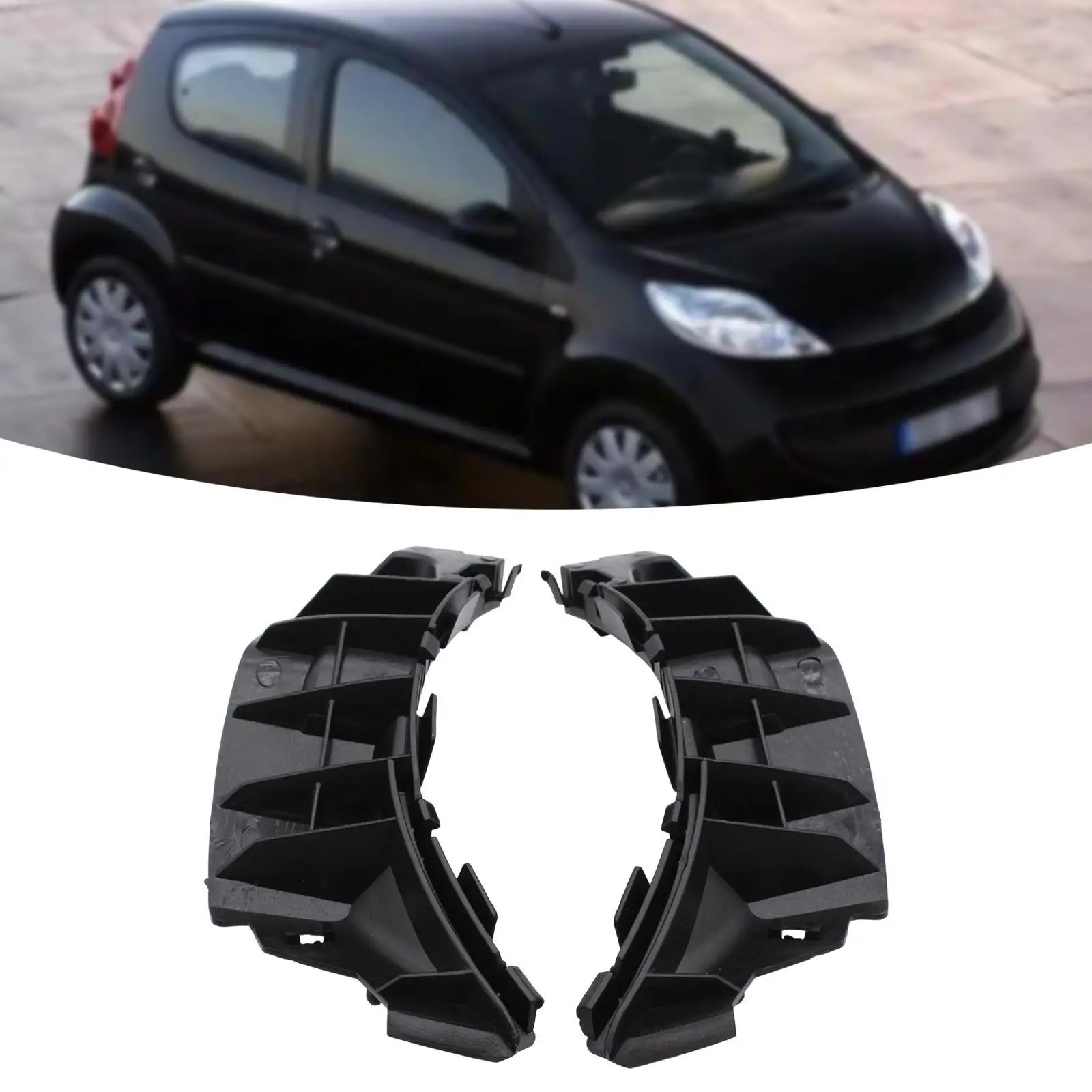 Front Bumper Bracket Set Premium Accessories for Peugeot 107 2005 -2014