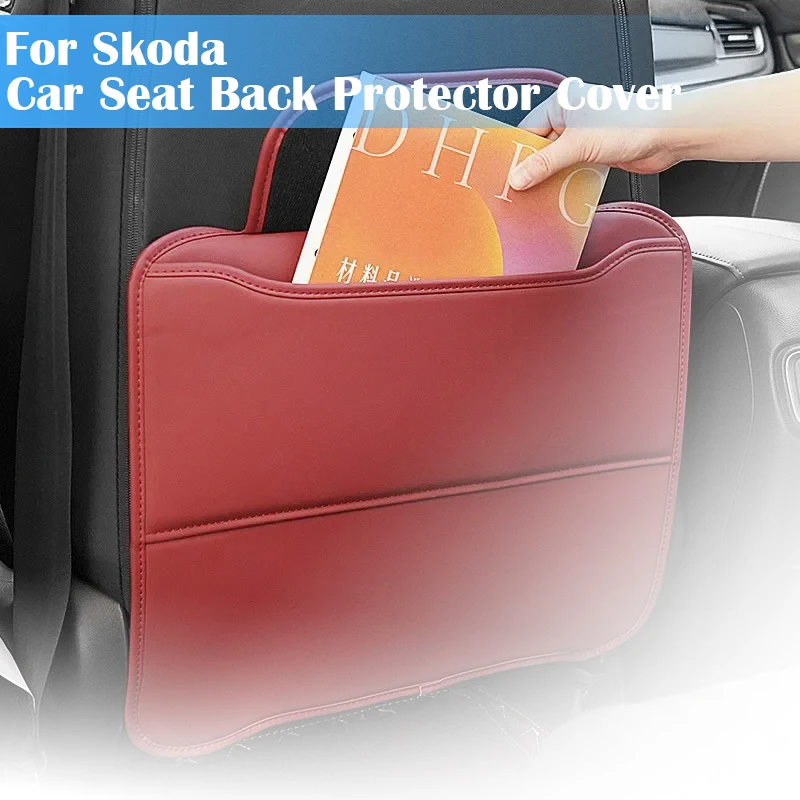 

Car Backseat Anti Scratch Protector Pads with Cover Organizer Storage Bag For Skoda Octavia 3 A7 MK3 5E 2016 2017 2018 2019 2020