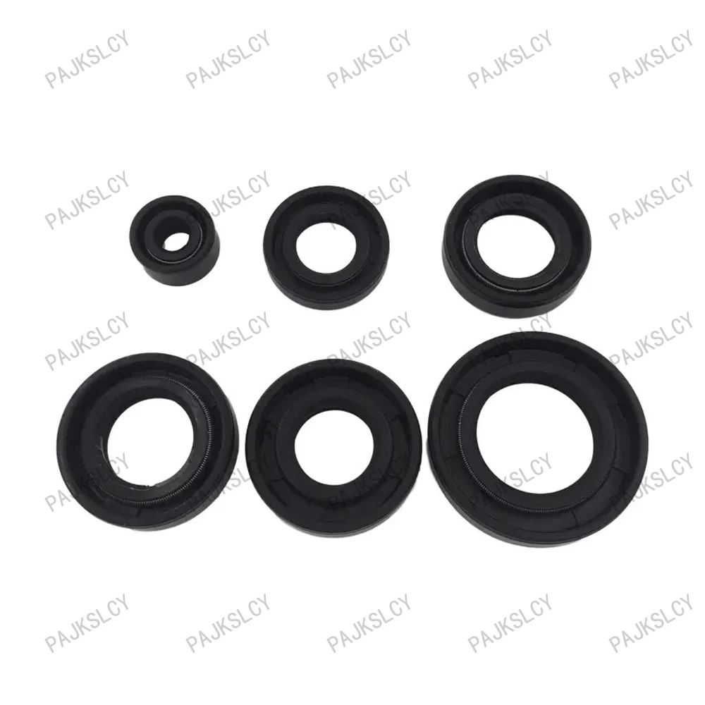 Motorcycle Full Complete Engine Oil Seal Rubber Gear Shaft Seal For WUYANG For Honda XL125 WY125 WY 125 Oil Seal Spare Parts