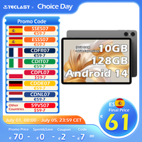 Teclast P30T Tablet, 10.1 Inches 1280X800, Android 14, Wi-Fi 6, Unisoc T606 Octa Core, (4Gb+6Gb)10Gb Ram, 128Gb Rom(Support Tf 1Tb), 5Mp+2Mp, 6000Mah, Type C, Mali G57
