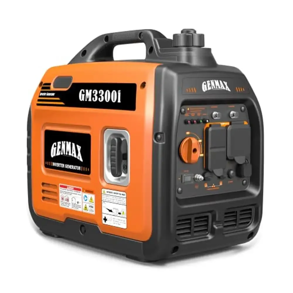 Ultra Quiet 3300W Gas Engine Inverter Generator Eco Mode Lightweight Home & Camping USB Ports & Parallel Ready EPA Compliant