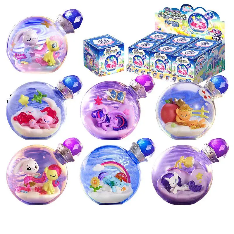 

Auldey my little pony Dream Magic Bottle Rainbow Dash Twilight Sparkle Mystery Blind Box Gifts Toy Model Anime Figures Collect