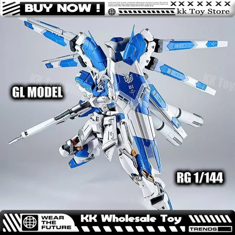 

In Stock GL Model RG 1/144 RX-93 v2 Hi v Assembly Model Kits Plastic skeleton Anime Action Figure Robot Plastic Model Gifts Toys
