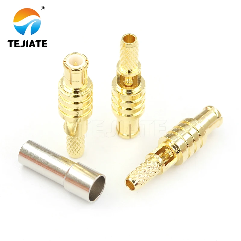 1PCS MCX Female and Male Plug Right Angle 90 Degreen Crimp Plug for RG405 RF Connector