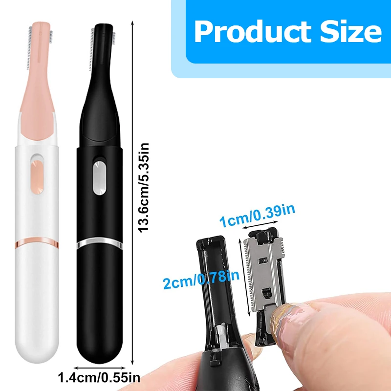 Sobrancelha barbeador elétrico de carregamento usb barbeador elétrico iniciante raspador de sobrancelha elétrico feminino simples e portátil
