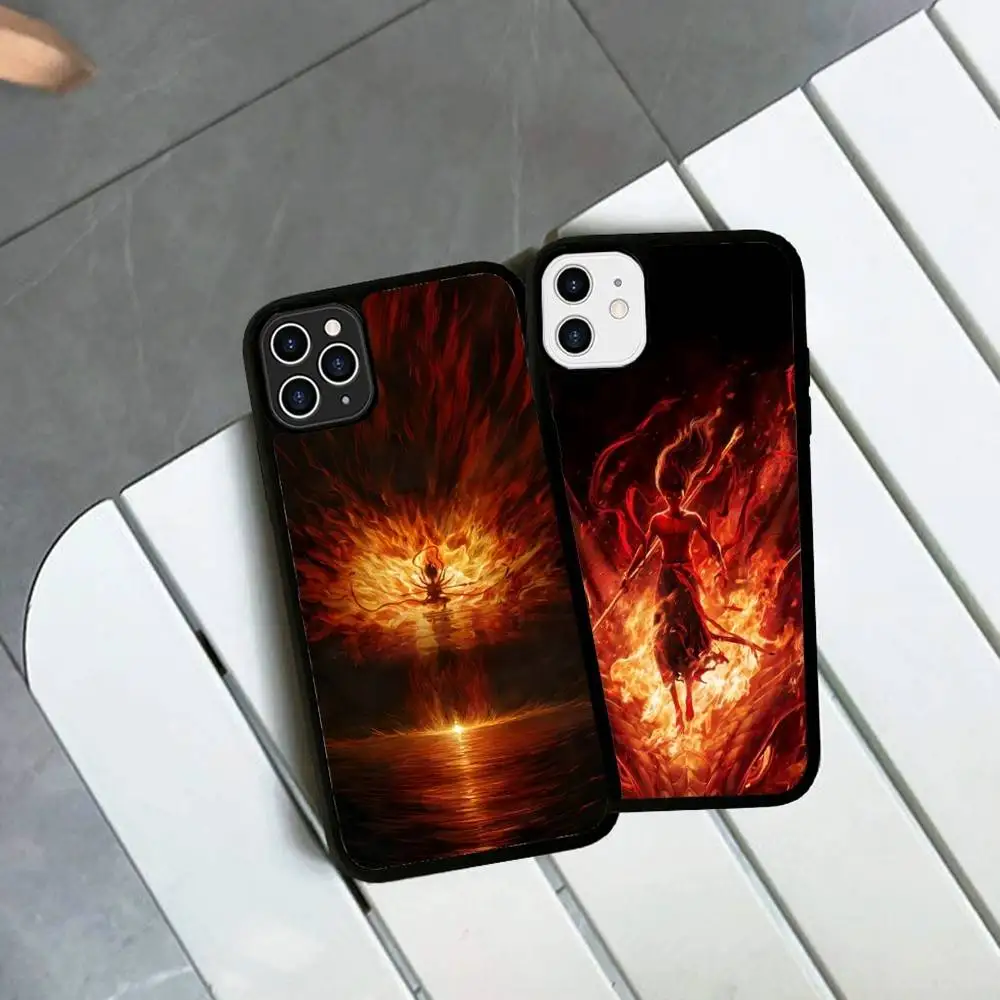 N-Nezha Phone Case For iphone 16 15 14 13 12 11 Pro Max Plus Shockproof TPU+PC Hard Case