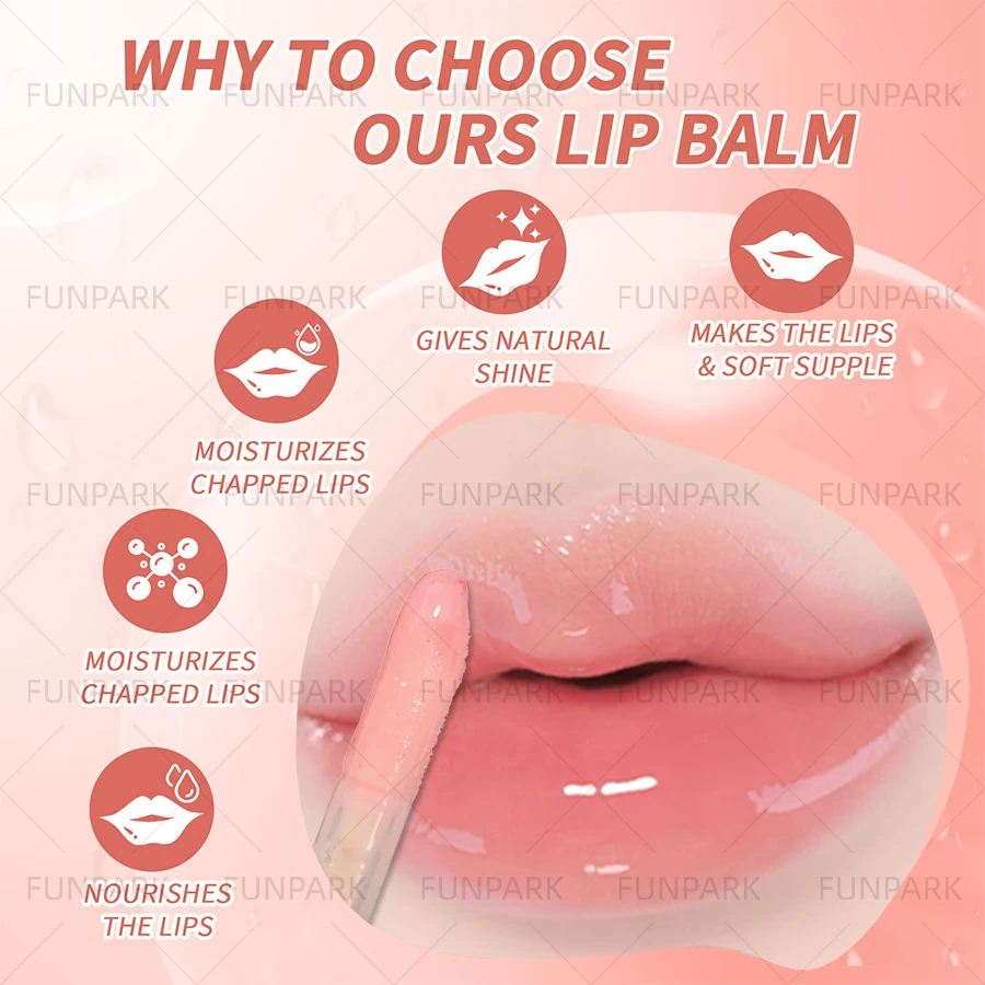 1PC Moisturizing Lip Gloss Lip Balm Lip Oil for Lips 6 colors High Pigment Liquid Lipstick Pink Red Makeup Gifts Lip Cosmetics