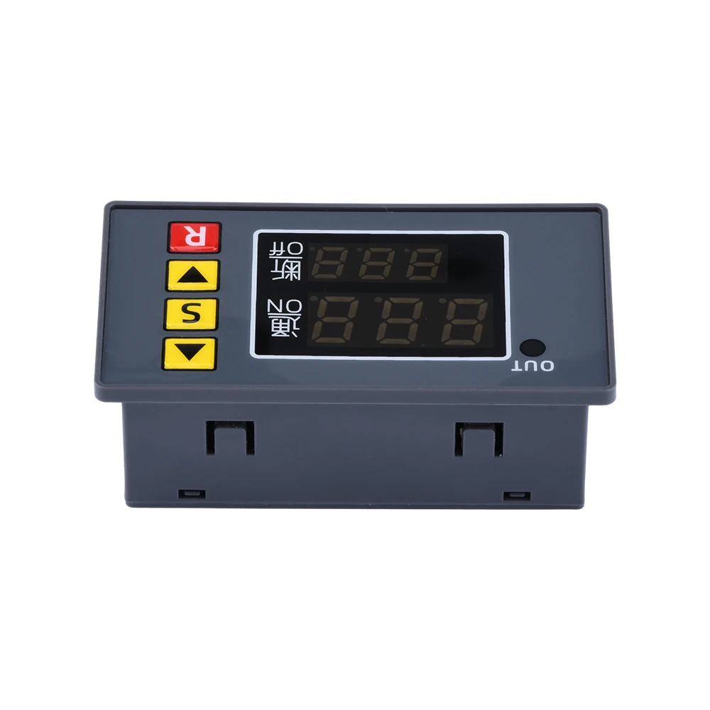 AC 110V 220V DC 12V Digital Time Delay Relay LED Display Cycle Timer Control Switch Adjustable Timing Relay Time Delay Switch