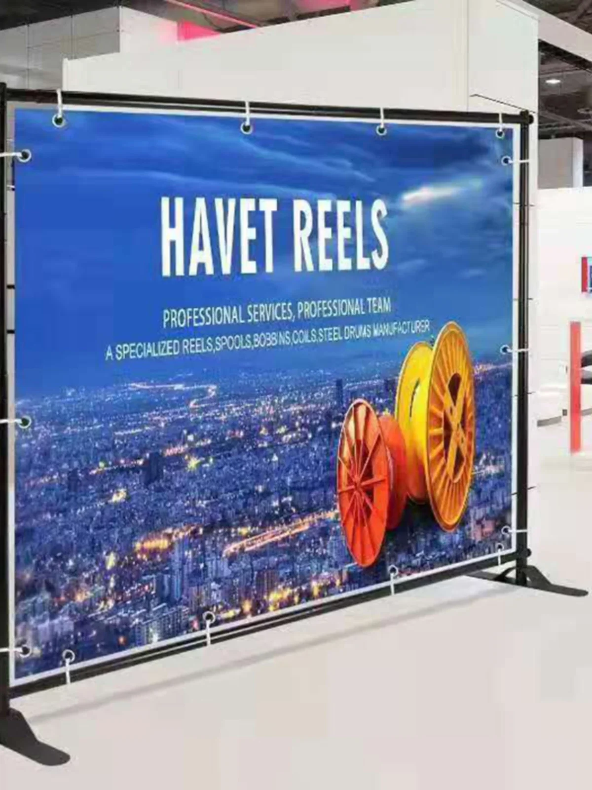 Retractable poster bracket Large screen Universal express shelf Event promotion Background wall Inkjet signature wall