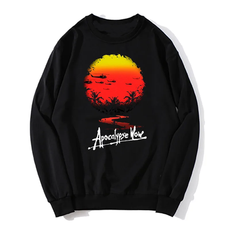 Gorgeous Men Pullover Sweatshirts Apocalypse Now Hoodie Cotton Sunest Movie Vietnam War Congo Unisex Sweater