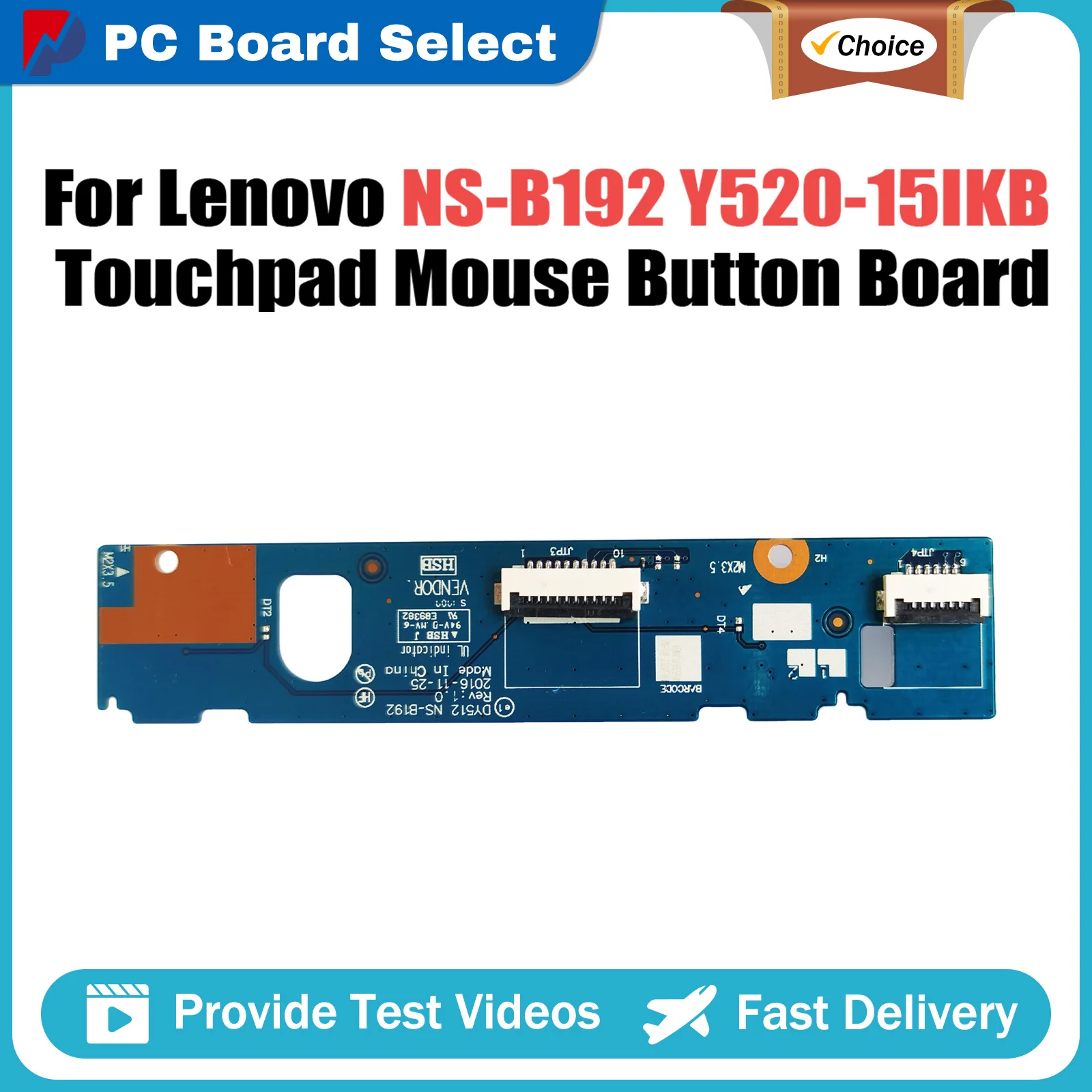 

For Lenovo R720-15 Y520-15IKB Touchpad Mouse Button Board DY512 NS-B192 100% Tested Fast Ship