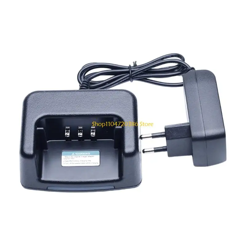K0EA Desktop Charging Station Walkies Talkies Chargers Fast Charging Power Adapter Heat Resistant ABS Housing