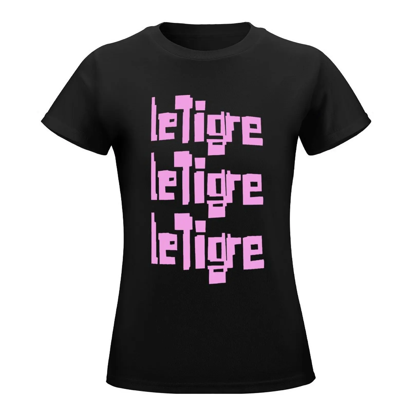 LE TIGRE T-Shirt sports fans blanks animal print t-shirt dress for Women plus size sexy