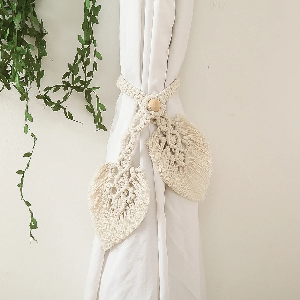 1 قطعة رباط للستائر على الطراز البوهيمي اليد محبوك حبل الزخرفية حزام قابل للتعديل لنافذة المنزل ديكور معلق إكسسوارات الستائر