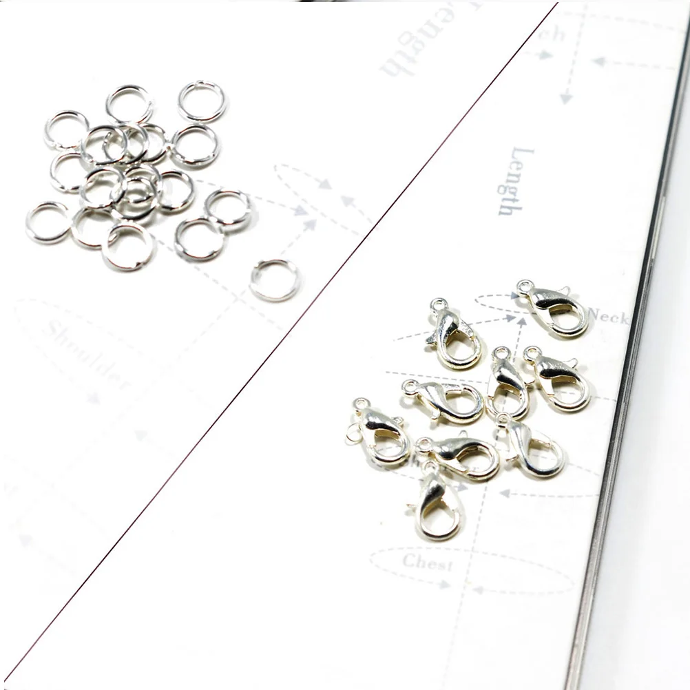 792 قطعة مشبك قفل مخلب مشبك ستة ألوان مجوهرات مطلية موصلات DIY بها بنفسك إصلاح سوار قلادة مشبك قفل