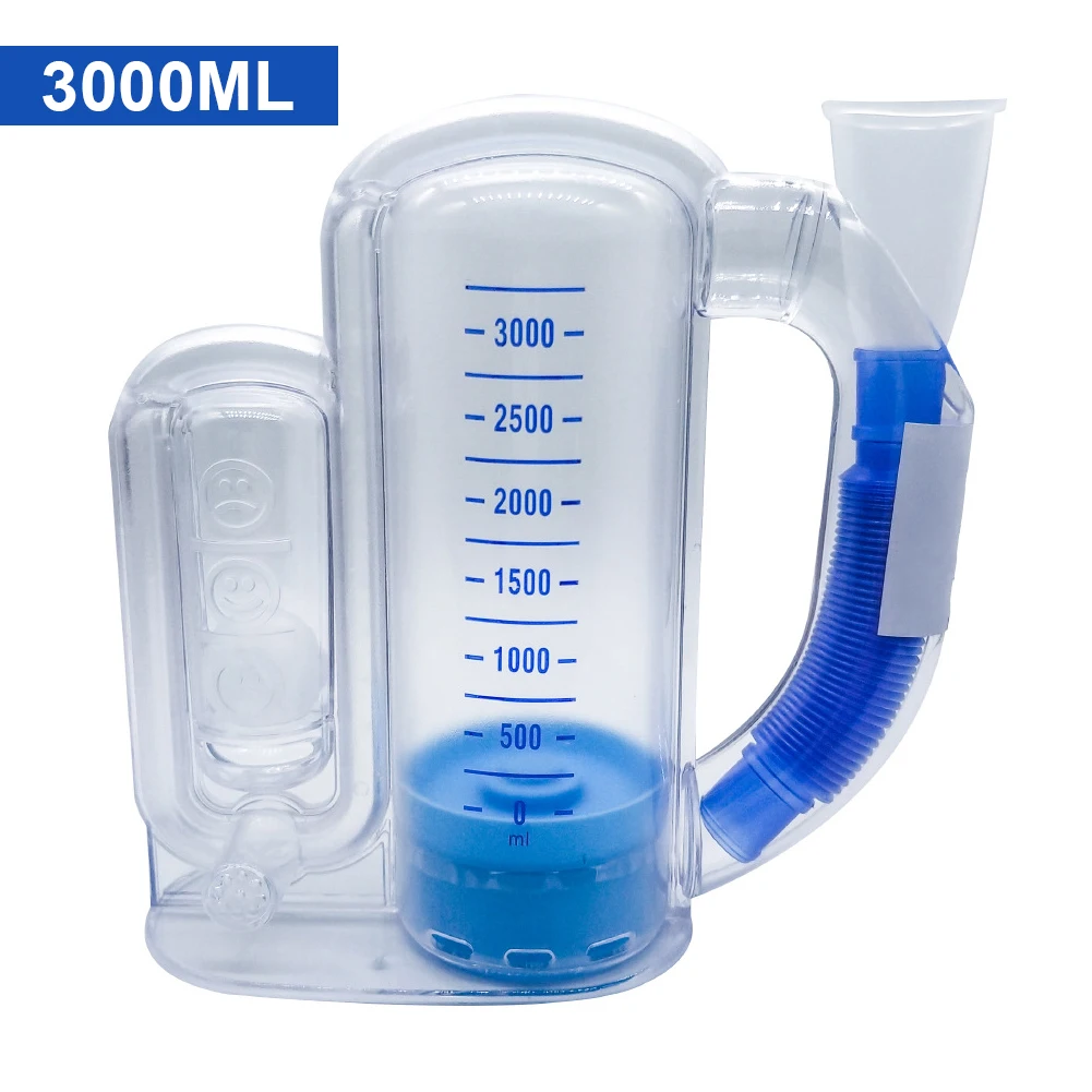 5000ml PVC Volumetric Exerciser Lung Breathing Exerciser Vital Capacity Apparatus Spirometer Rehabilitation Trainer Tool