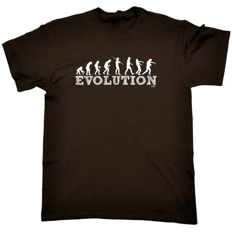 

Evolution Zombies Mens Funny Novelty T Shirt Top