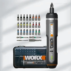 Worx 4V Mini Electrical Screwdriver Set WX242 Smart Cordless Electric Screwdriver USB Rechargeable Handle Set Repair Tool