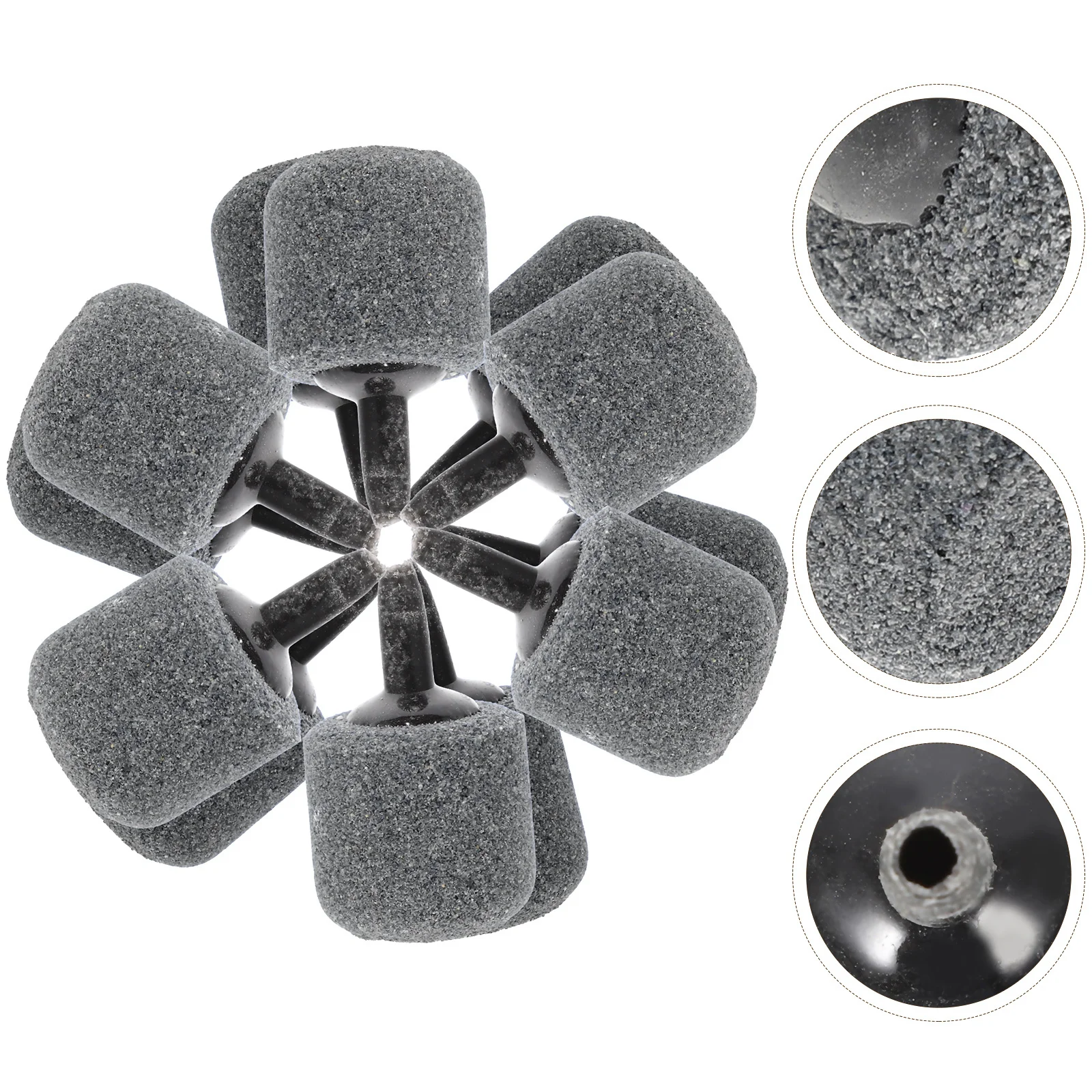 

12Pcs Durable Aquarium Air Stone Fish Tank Bubbler Fine Smooth Surface Uniform Bubble Output Easy Installation Purification