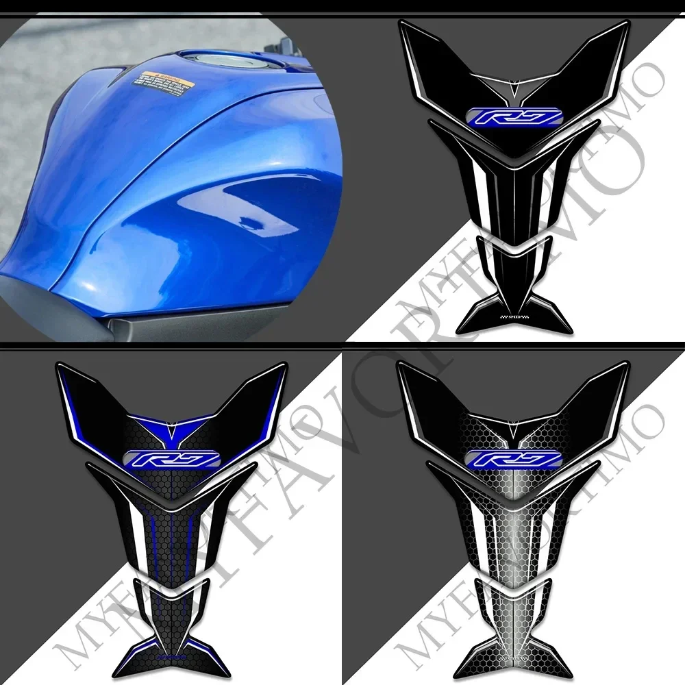 

For YAMAHA YZF-R7 YZF R7 YZFR7 Tank Pad Protector Decals Gas Fuel Oil Kit Knee Fish Bone 2022