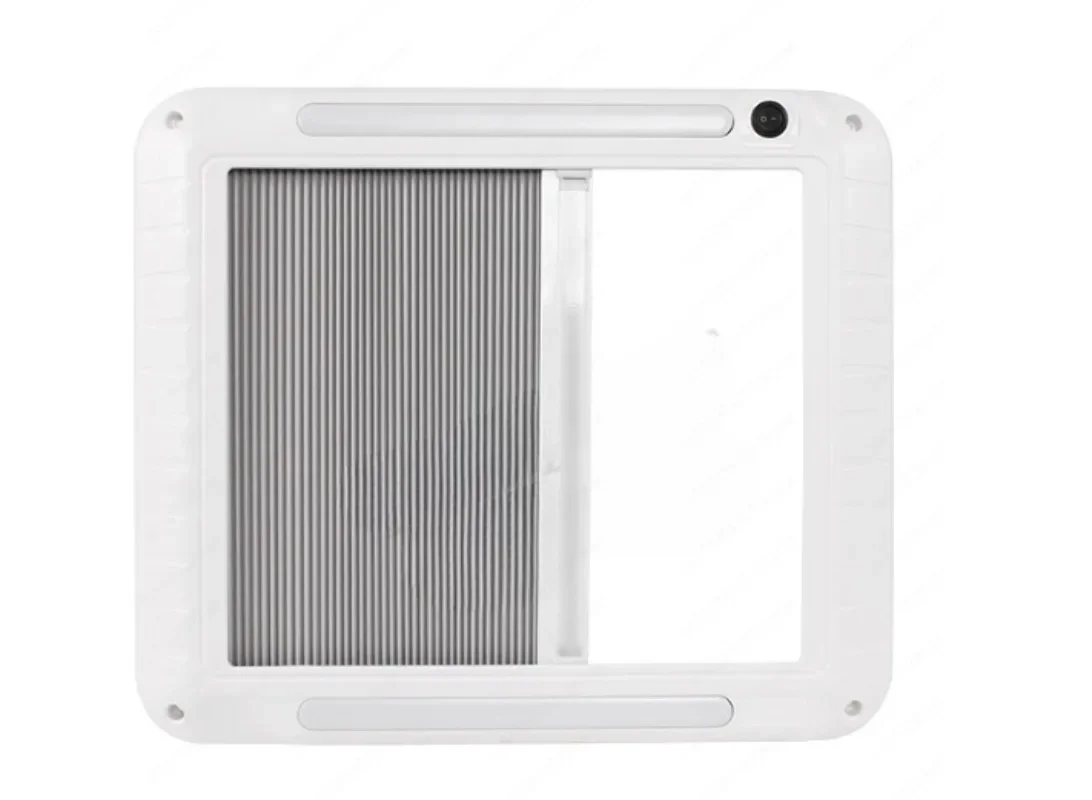 RV Modification Ventilation System, Trailer Wagon Exhaust Fan with Sunshade for Air Circulation
