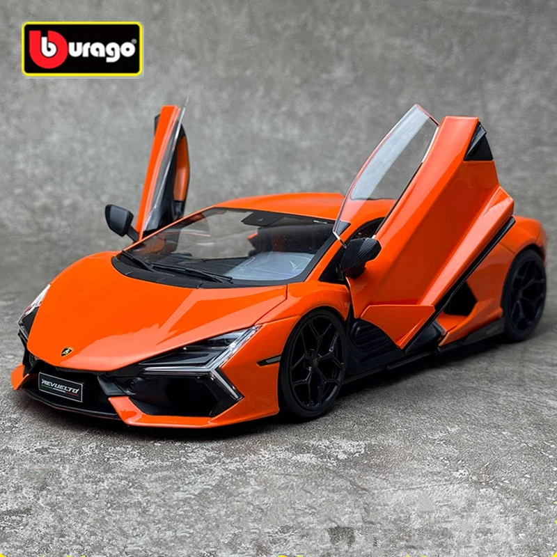 Bburago 1:24 Lamborghini Revuelto Alloy Sports Car Model Diecast Metal Racing Super Car Vehicles Model Simulation Childrens Gift