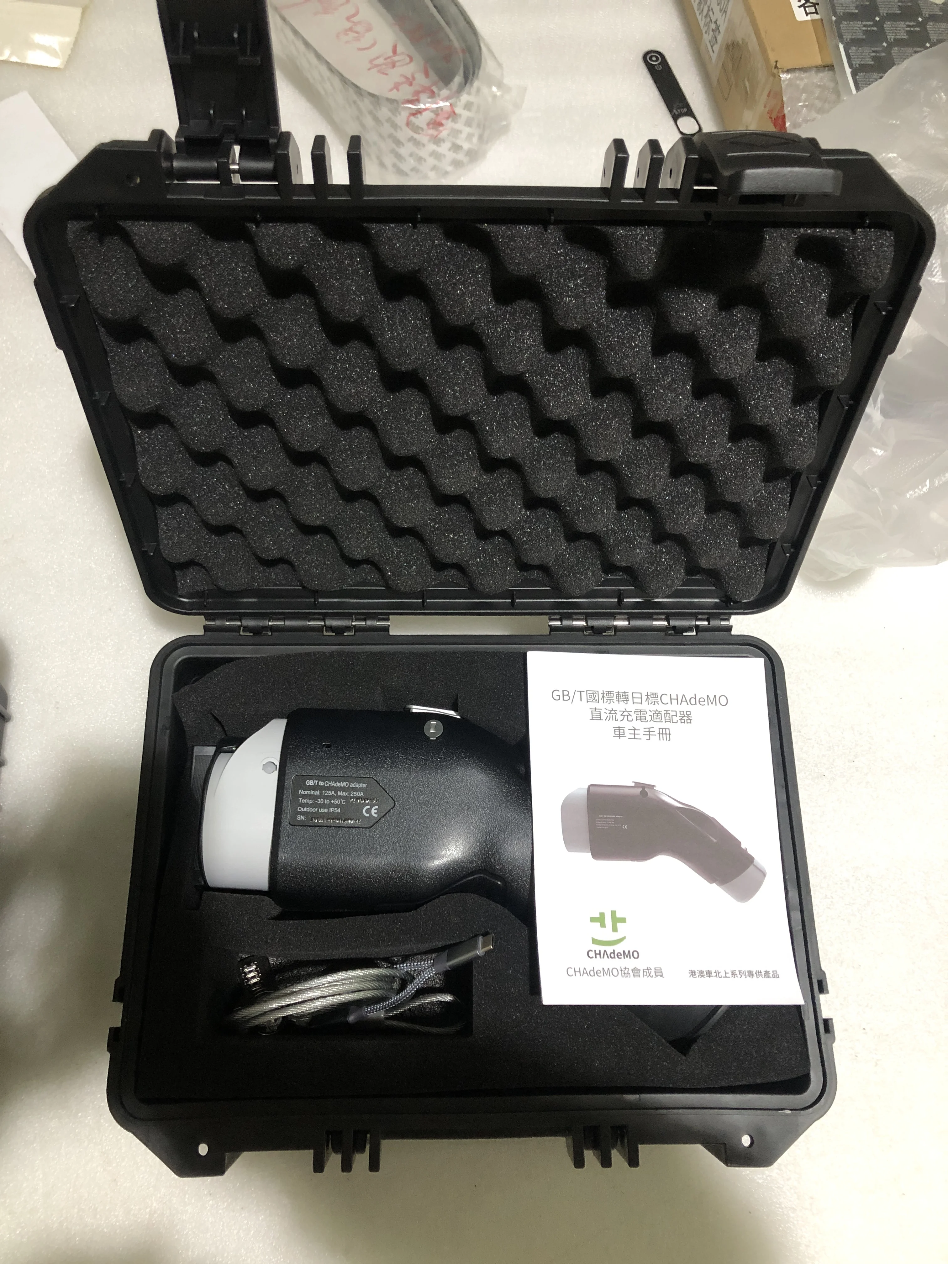 Tary Dc Charging Ev Adapter Gbt To Chademo Connector Fasting Charging 250A 1000V Chademo Adapter