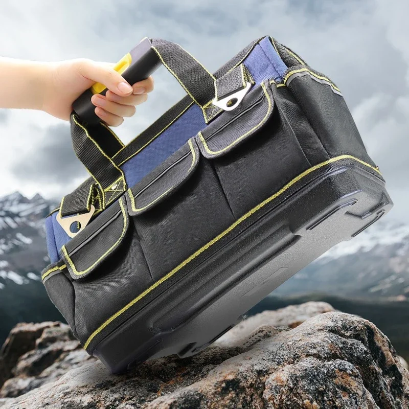 Handheld Toolkit Waterproof Thicken Portable Toolkits Multifunctional Electricians Tool Storage Bag Hardware Tool Kit with Strap