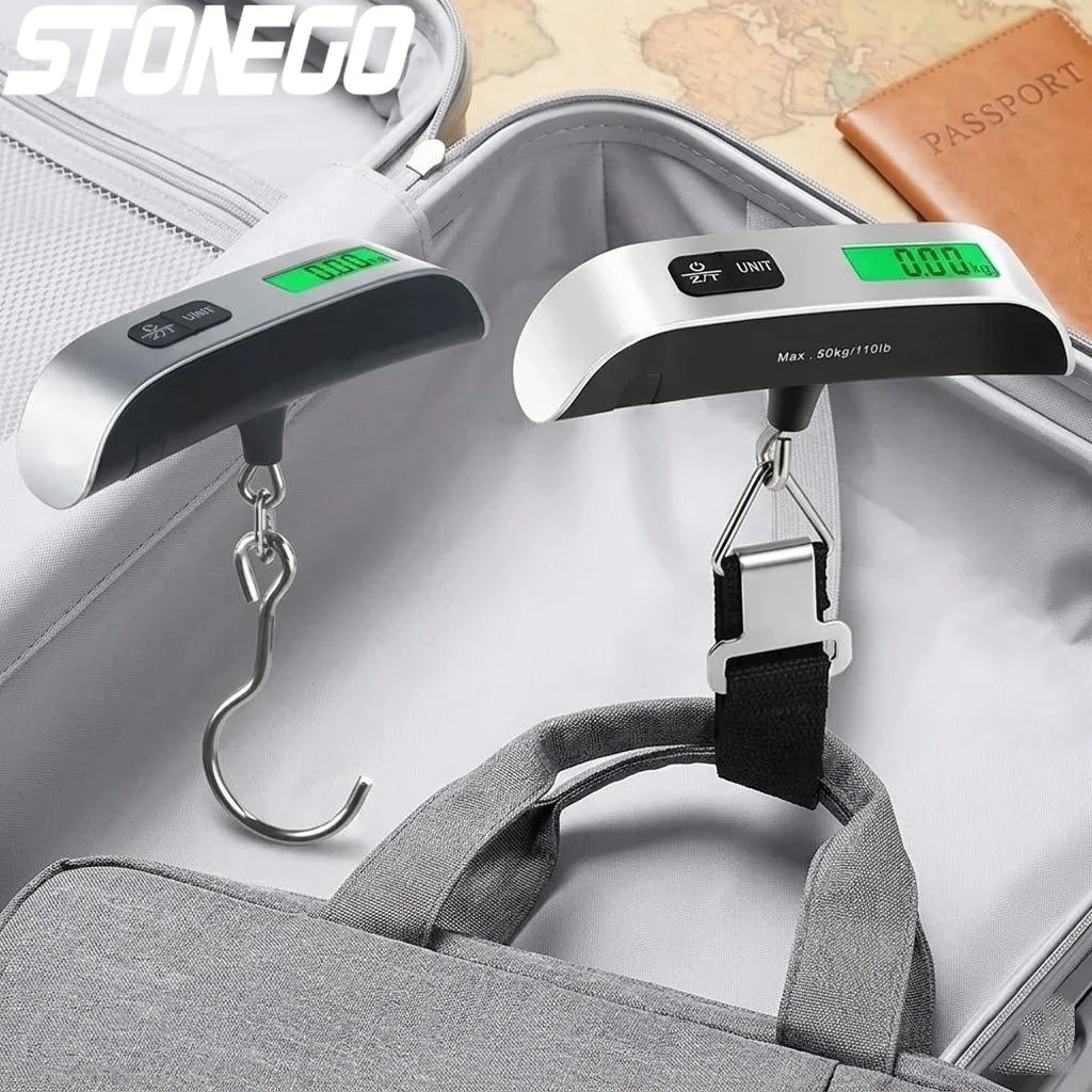Portable Digital Hanging Scale 50g to 50kg Luggage Kitchen Weighing Scale Multi-purpose Weight Measurement 0.11lb to 110lb
