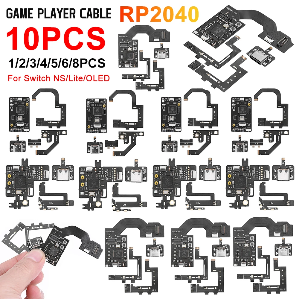 For Nintendo Switch 6/1 PCS Raspberry Pi2040 Cables CPU Cable Chip Replacement Parts Gaming Accessories For Switch NS/Lite/OLED