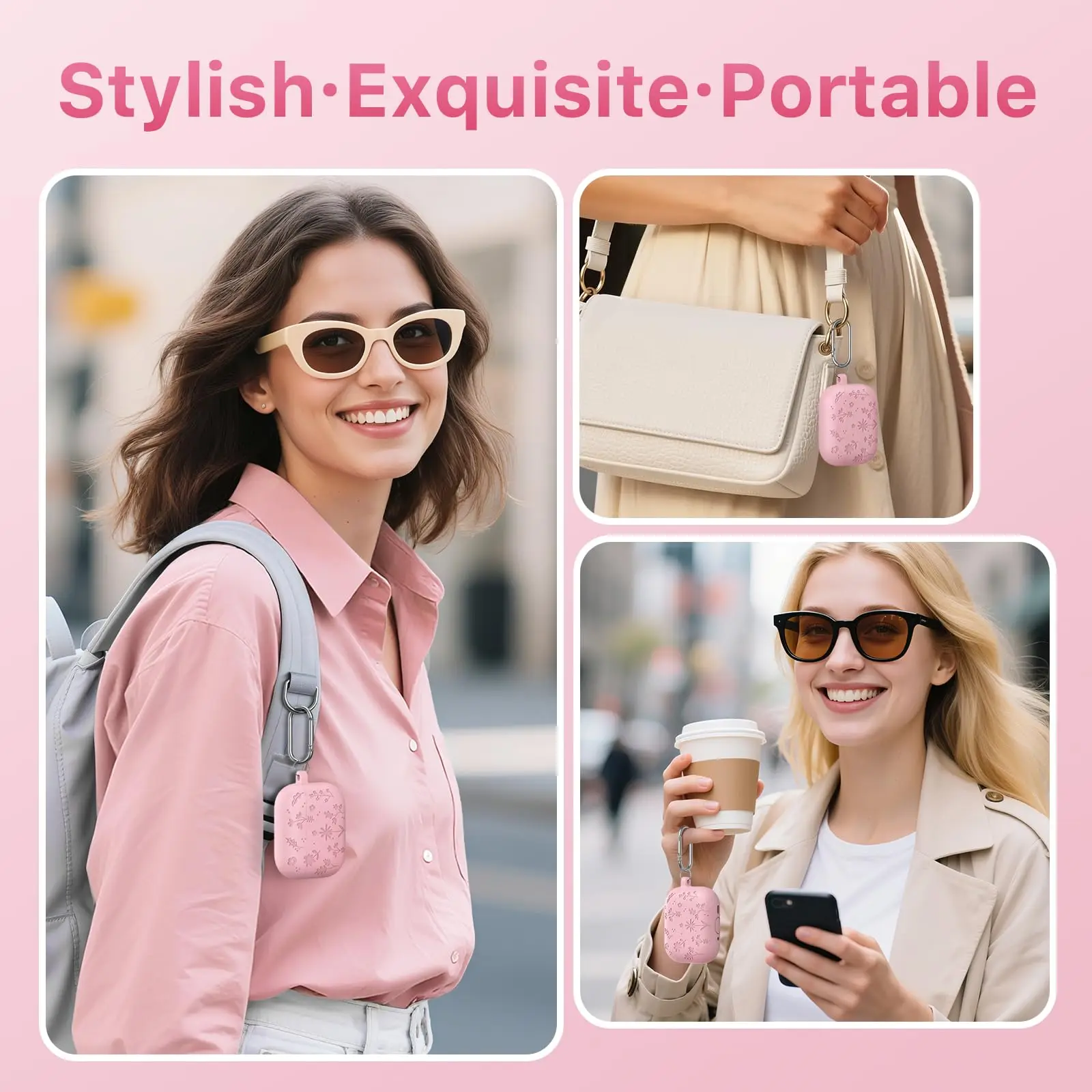 حافظة لهاتف AirPods Pro 3 من السيليكون المحفور لهاتف AirPods Pro 3 مع مجموعة أدوات تنظيف سلسلة المفاتيح لـ AirPod Pro 3 2025