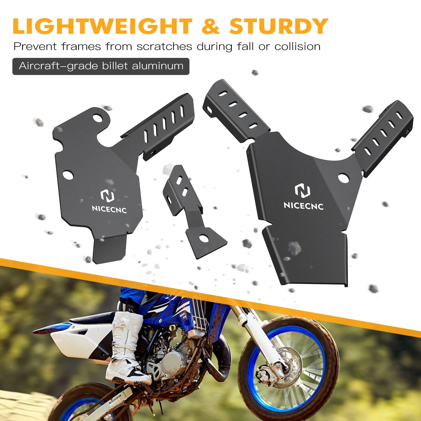 CNC For Yamaha YZ85 YZ 85 2002-2021 2020 2019 Motocross Frame Side Cover Fairing Protection Guard Left Right Aluminum Accessorie