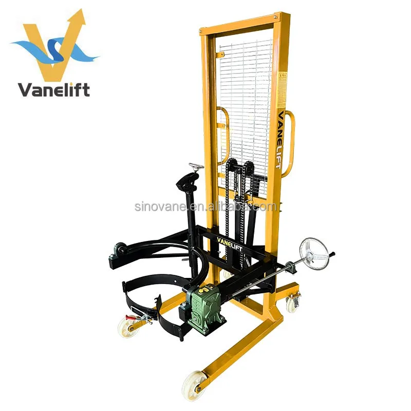 450kg 1.5m Manual Drum Lifter Oil Pourer Economical Liquid Pour Machine Barrel Rotating Equipment Metal Container Holder
