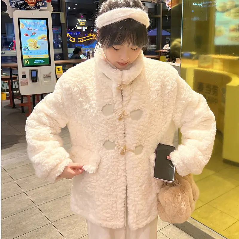 コート女性服韓国版ファッション新モデル秋と冬厚みのあるスタンドカラー保温コート