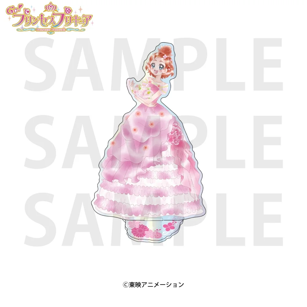 Anime Go! Princess Pretty Cure New 15cm Clear Acrylic Stand, Haruno Haruka,, Office, Study Desk and Collection Display keychain