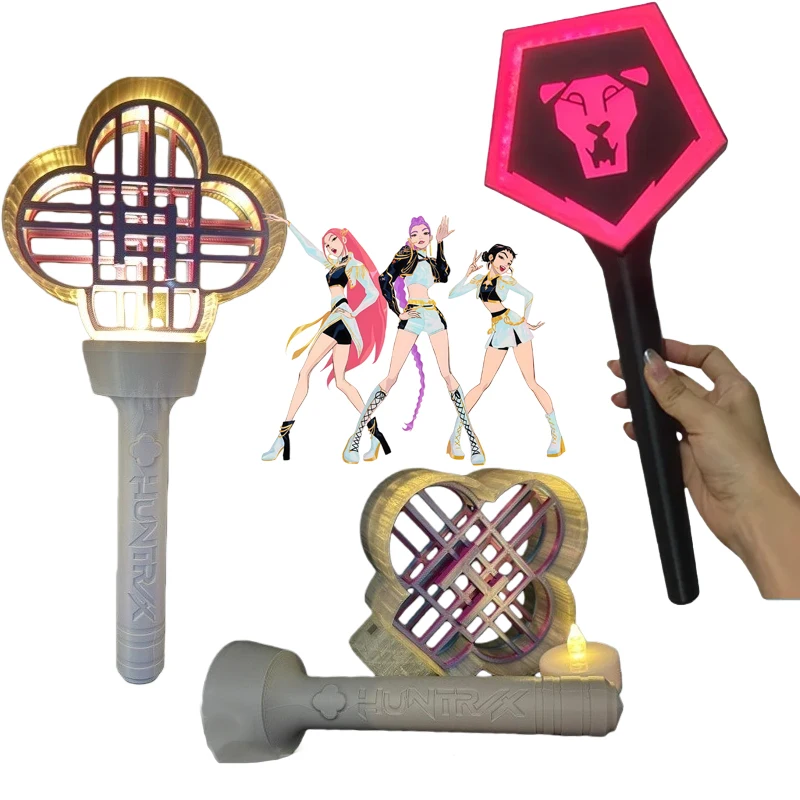 

KPop Demon Hunters LED Glow Sticks Cosplay Concert Cheer Stick Colorful Lights Support Stick Props Party Concert Glow Toys Gift